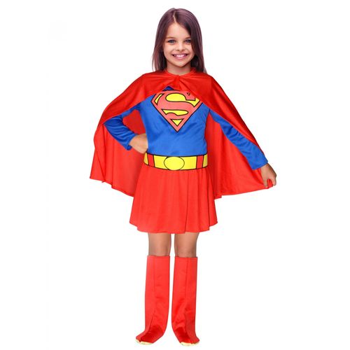 Déguisement Supergirl Fille - Taille: 5 À 7 Ans