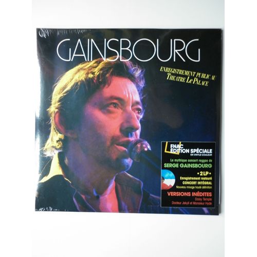 Serge Gainsbourg Double 33tours Vinyles Enregistrement Public Au Théâtre Le Palace Exclusivité Vinyle Bleu Blanc Rouge