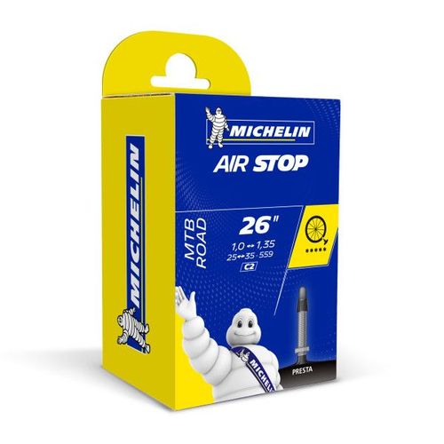 Chambre 26 25/35x559 1.00-1.35 V/Presta 40mm C2 Air Stop Michelin