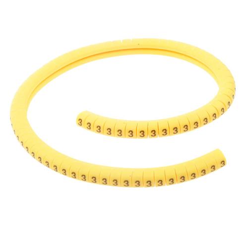 100pcs Soft PVC Power Wire Cable Ties Number Marker No. Number 0 9