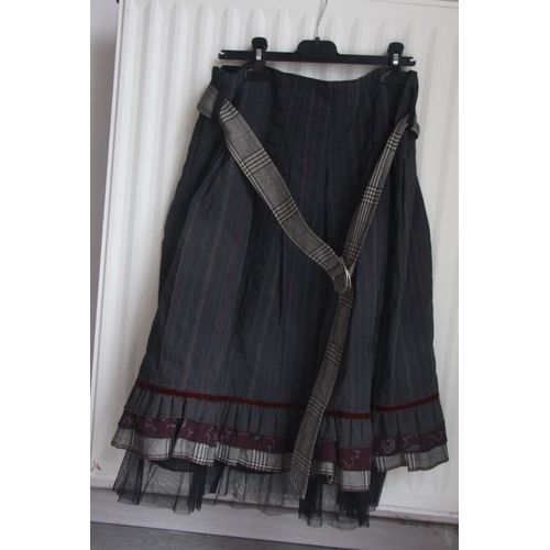 Jolie Jupe Chic Velours/Tulle Marque Des Filles À La Vanille - T42.