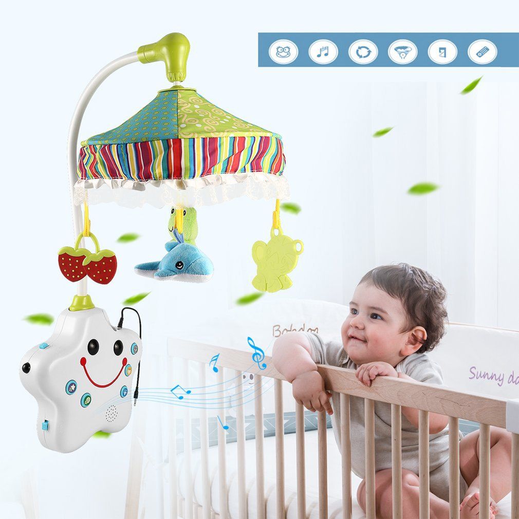 Mobile Musical Lumineux Bebe Bebe Berceau Musical Mobile Lit Cloche Boite A Musique Avec Des Lumieres Rakuten