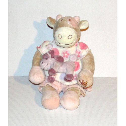 Lola La Vache Noukies Doudou Peluche Musical Berceuse Petit Poney