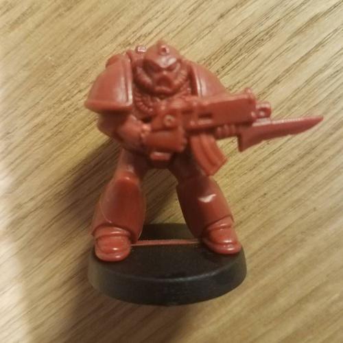 Space Crusade  -Figurine Marine Rouge-   