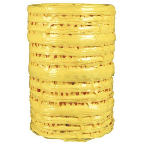 Grillage avertisseur jaune - avertissement du gaz - 30 cm x 100 m INTERPLAST