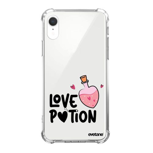 Coque Iphone Xr Silicone Antichocs Solides Coins Renforcés Protection Housse Transparente Love Potion Evetane