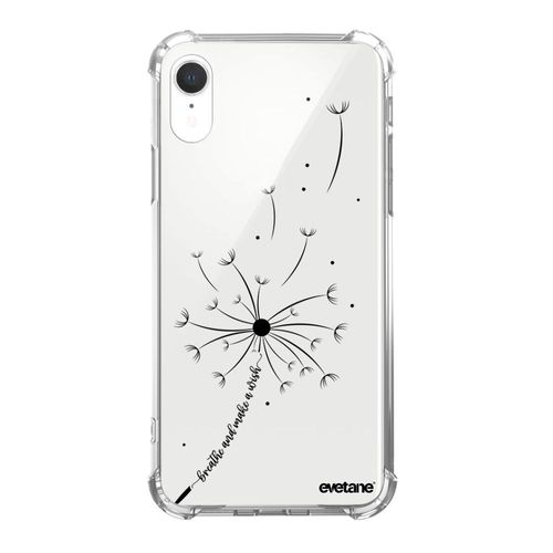 Coque Iphone Xr Silicone Antichocs Solides Coins Renforcés Protection Housse Transparente Pissenlit Make A Wish Evetane