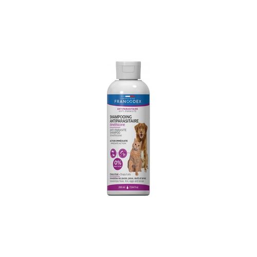 200ml Shampooing Antiparasitaire Diméthicone Pour Chiens Et Chats