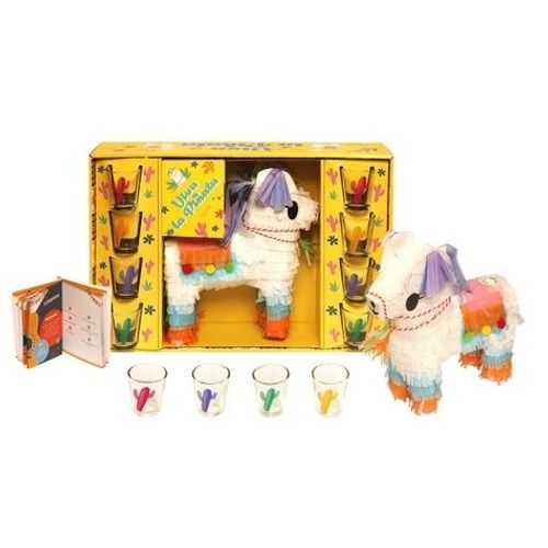 Coffret Viva La Piñata - Avec 1 Piñata En Forme De Lama Et 8 Verres Festifs
