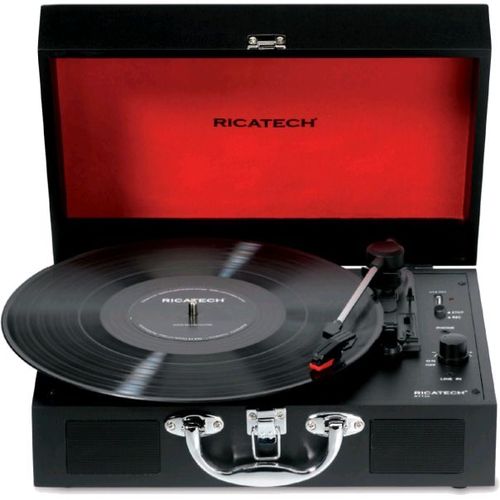 Ricatech RTT25 Executive platine vinyle avec Bluetooth, noir