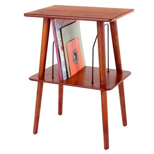 Crosley Manchester table pour platine vinyle et 50 disques vinyles (paprika)