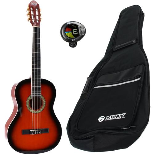 Lapaz 002 Sb Guitare Classique Format 4/4 Sunburst + Housse + Accordeur