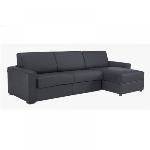 Canapé D'angle Dreamer Convertible Express 140cm Polyuréthane Gris Matelas 16 Cm