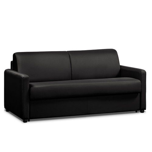 Canapé Convertible Day Express Mono Assise Matelas 14cm Polyuréthane Noir