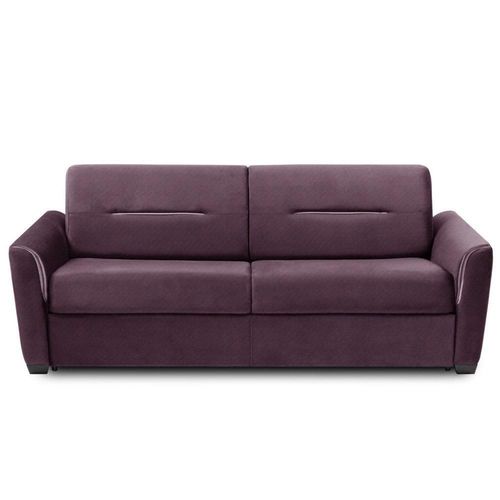 Canapé Convertible Express Amazone 160cm Matelas 16cm Tweed Violet