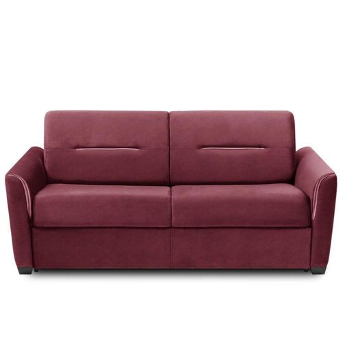 Canapé Convertible Express Amazone 120cm Matelas 16cm Tweed Rouge