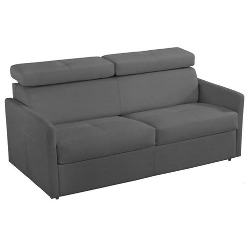 Canapé Lit 3 Places Montmartre En Microfibre Graphite Couchage 140cm Convertible Express Matelas 18cm