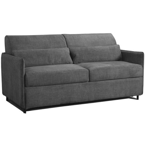 Canapé Convertible Express Jumbo Graphite Couchage 160* 197*20cm Mémoire De Forme Lattes