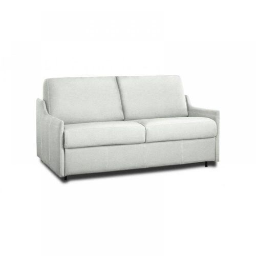 Canapé Lit 4 Places Luna Convertible Express 160 Cm Polyuréthane Blanc Cassé Matelas 16 Cm