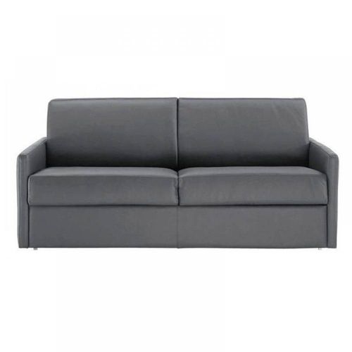 Canapé Lit 3 Places Sun Convertible Express 140cm Polyuréthane Gris Graphite Matelas Épaisseur 16cm
