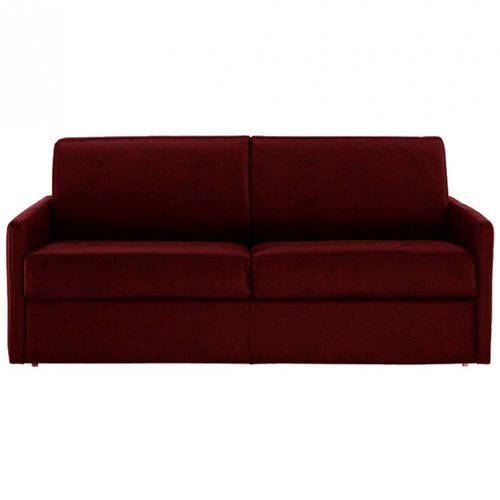 Canapé Lit 4 Places Sun Convertible Express 160cm Microfibre Bordeaux Matelas Épaisseur 16cm