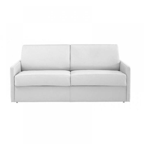 Canapé Lit 2-3 Places Sun Convertible Express 120cm Polyuréthane Blanc Matelas Épaisseur 16cm