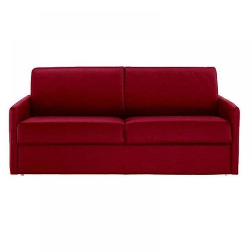 Canapé Lit 4 Places Sun Convertible Express 160cm Tweed Rouge Matelas Épaisseur 16cm