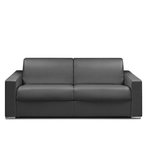 Canapé Express 160 Cm Dreamer Edition Cuir Et Pu Cayenne Gris Matelas 16 Cm