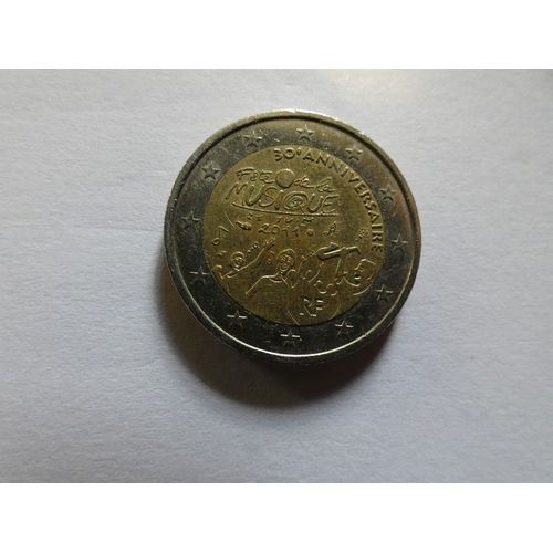 Pièce De 2 Euros 30 Éme Anniversaire De La Musique