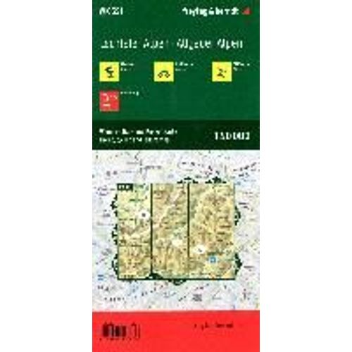 Lechtaler Alpen - Allgäuer Alpen, Wander-, Rad- Und Freizeitkarte 1:50.000, Freytag & Berndt, Wk 351