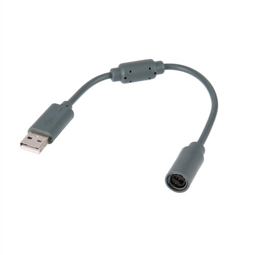 Câble Usb De Remplacement Breakaway Adaptateur Pour Xbox 360 Pc Wired Controller + Grise
