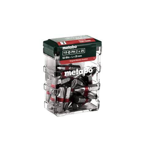 Metabo Coffret d'embouts PH2, SP, 25 pièces - 626715000