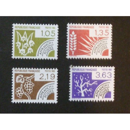 Timbres France Préoblitéré N°178-181 Neuf