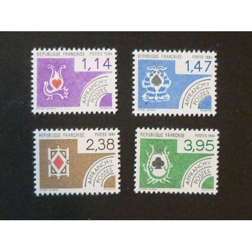 Timbres France Préoblitéré N°182-185 Neuf