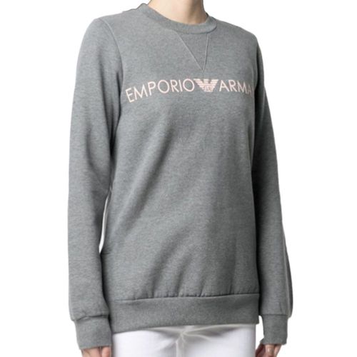 Sweat Emporio Armani Classic Logo Femme Gris