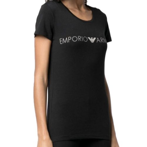 T Shirt Emporio Armani Classic Logo Femme Noir