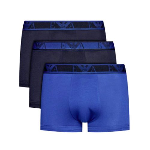 Boxer Emporio Armani Pack X3 Unlimited Logo Homme Bleu