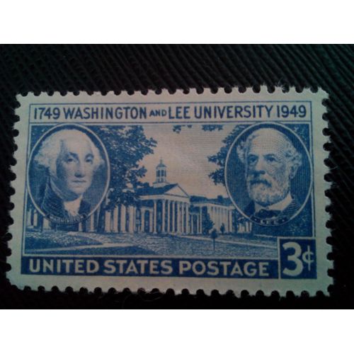 Timbre Etats-Unis Yt 533 George Washington, Robert E. Lee Et Le Bâtiment De L'université 1949 ( 1090205 )