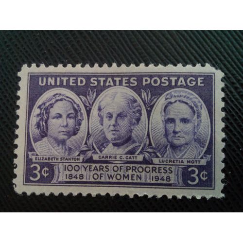Timbre Etats-Unis Yt 510 Elizabeth Stanton, Carrie Chapman Catt Et Lucretia Mott 1948 ( 1090205 )