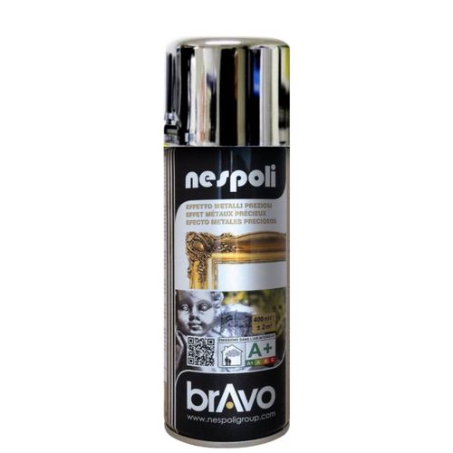NESPOLI BRAVO PEINTURE EFFET CHROM SPRAY 3524141801014 AEROSOL BRICOLAGE ART DECORER BOMBE RENOVATION SILVER COMASOUND KARTEL CSK ONLINE