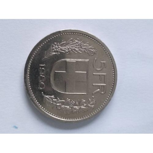 5 Francs Suisse 1980