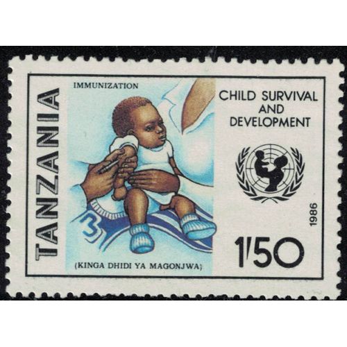 Tanzanie 1986 Oblitéré Vaccination Survie Et Développement Des Enfants