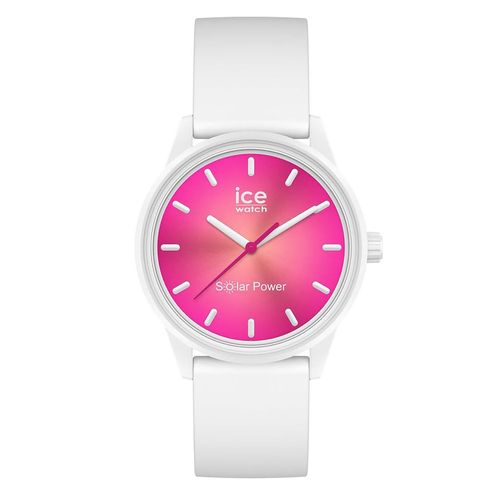 Ice Watch Montre Ice Solar Power - Coral Reef Blanc Femmes 019031 - S