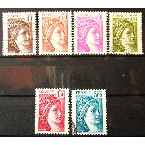 1981. Série Complète F2118 À F2123 : Sabine De David.