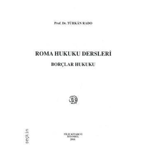 Roma Hukuku Dersleri