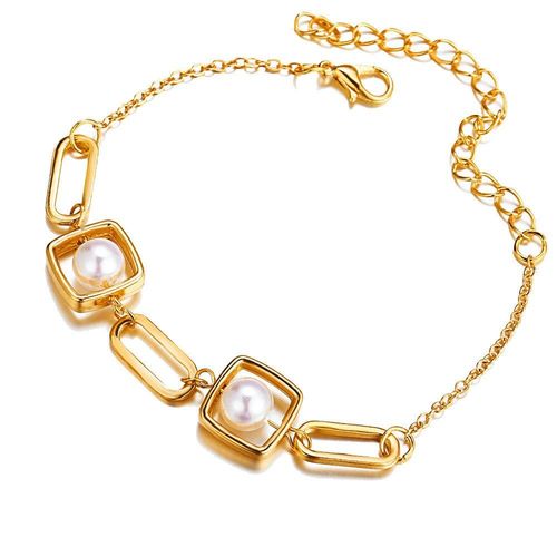 Charme Bracelets Bracelet Unique 2021 Nouveaux Bijoux De Mode Imitation Perle Boucle Chaîne Bracelets À Breloques C