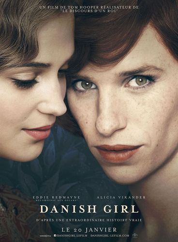 The Danish Girl - Tom Hooper - Eddie Redmayne - Alicia Vikander - 2015 - Affiche De Cinéma Pliée 120x160 Cm