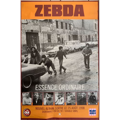 Zebda - Essence Ordinaire 1998 - 80x120cm - Affiche / Poster Envoi En Tube