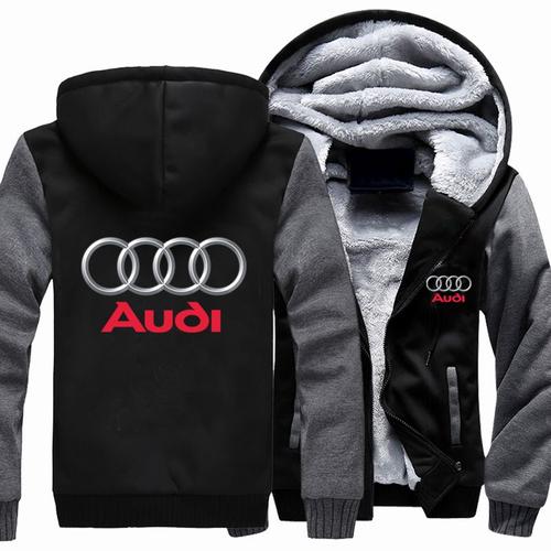 Blouson Homme de Marque Luxe hiver a capuche imprime Audi Vetement Masculin Rakuten