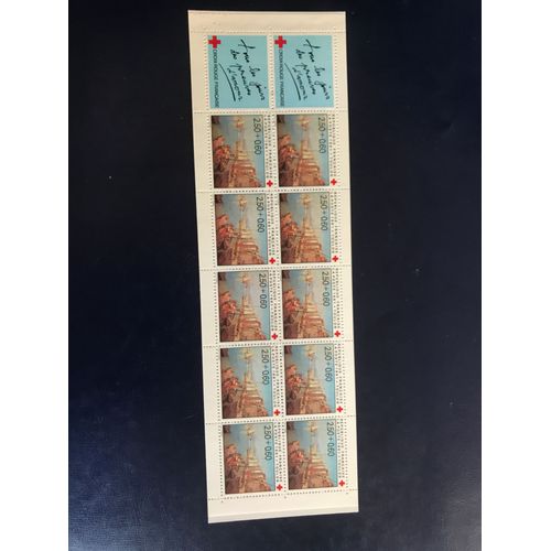 Bloc Feuillet 2040 - 10 Timbres Surtaxés Au Profit De La Croix Rouge Française - Année 1991 - Tous Les Jours Des Preuves D Amour - Toulon - Gomme Intacte